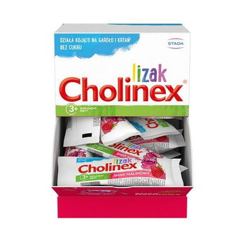 Cholinex lizaki malinowe display 50 sztuk
