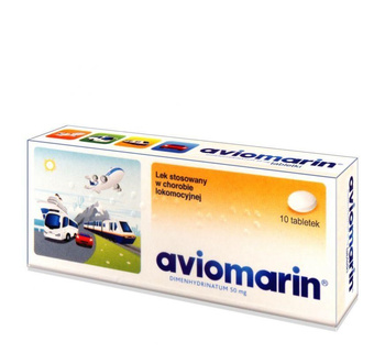 Aviomarin 50 mg 10 tabl.