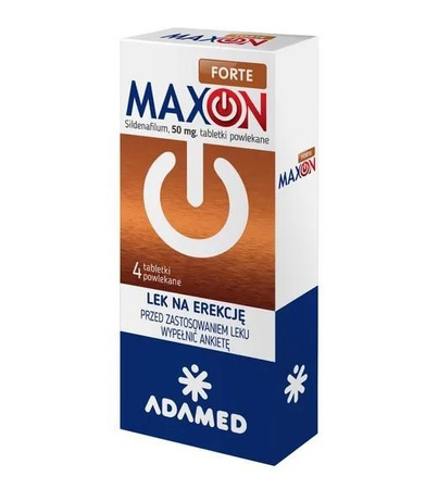 Maxon Forte 50 mg 4 tabl.