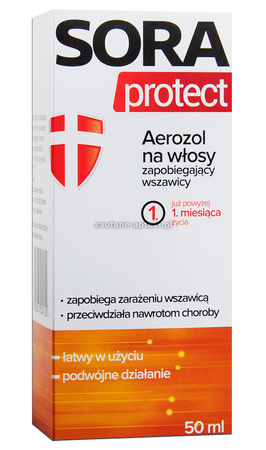 Sora Protect aerozol na włosy przeciw wszom 50 ml