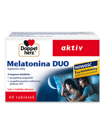 Doppelherz aktiv melatonina duo 40 tabletek