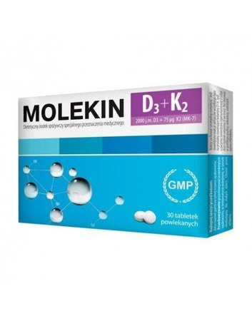 Molekin D3 + K2 30 tabletek