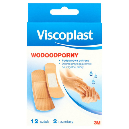 Viscoplast plastry wodoodporne 12 sztuk