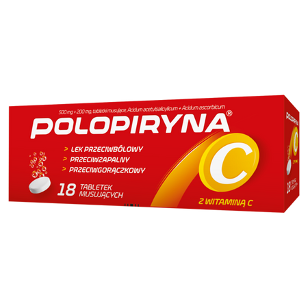 Polopiryna C 500 mg+200 mg 18 tabl.
