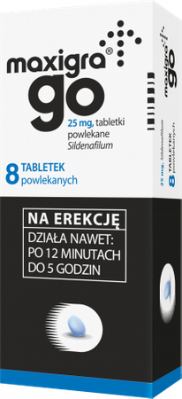 Maxigra Go 25 mg 8 tabl.powl.