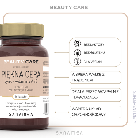 SANAMEA Beauty Care - Piękna Cera 60 kaps.