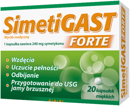 Simetigast Forte 240 mg 20 kapsułek