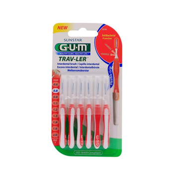 Sunstar GUM Trav-Ler szczoteczki międzyzębowe 0,8 mm 6 sztuk