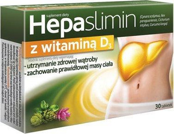 Hepaslimin z witaminą D3 30 tabletek