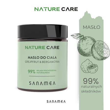 SANAMEA NATURE CARE Masło do ciała - Grejpfrut & Bergamotka