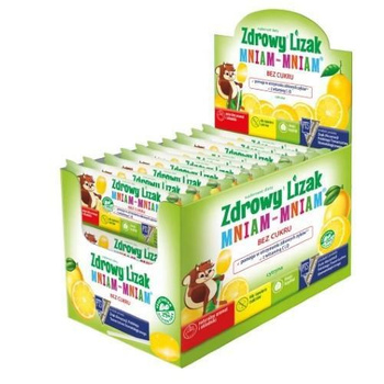 Zdrowy Lizak Mniam-Mniam cytryna 40 sztuk