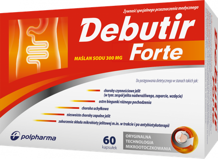 Debutir Forte 0,3 g 60 kapsułek