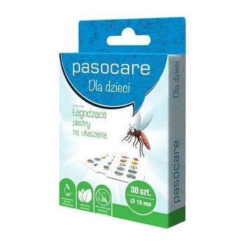 Pasocare dla dzieci łagodzące plastry na ukąszenia 30 sztuk