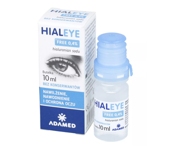Hialeye Free 0,4% nawilżające krople do oczu 10 ml