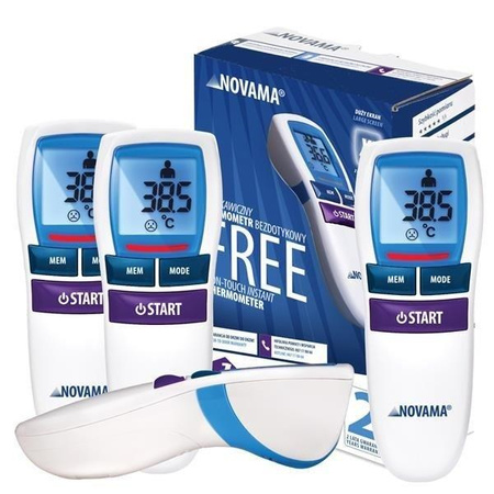 NOVAMA Free-4 sztuki Termometr bezdotykowy pomiar w sekundę z 3 cm