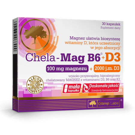 Olimp Chela-Mag B6 + D3 30 kapsułek