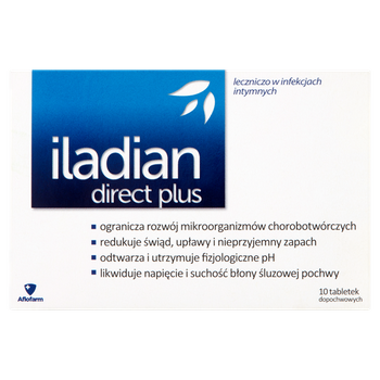 Iladian Direct Plus Tabletki dopochwowe 10 sztuk