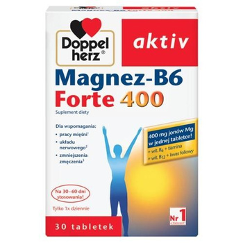 Doppelherz aktiv Magnez-B6 forte 400 30 tabletek