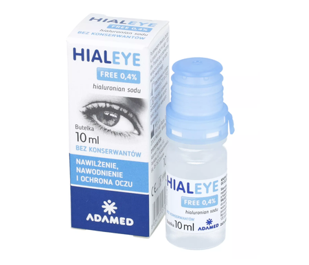 Hialeye Free 0,4% nawilżające krople do oczu 10 ml