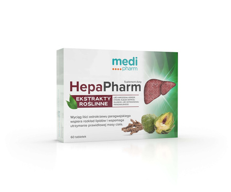 Medi pharm HepaPharm 60 tabl. - Poprawia sylwetkę