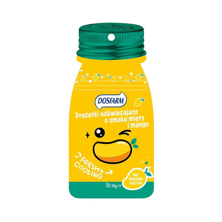 Dosfarm drażetki odświeżające mięta-mango 16 g