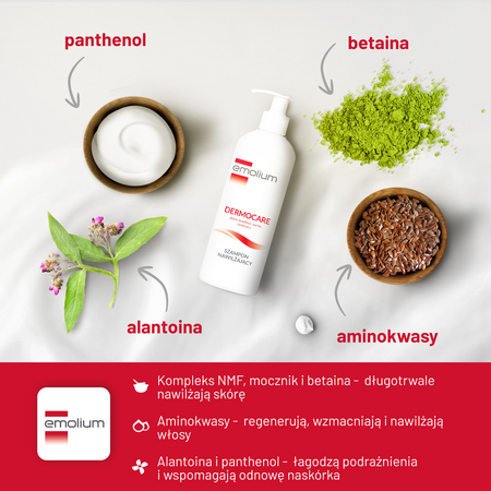 Emolium Dermocare szampon nawilżający 400 ml