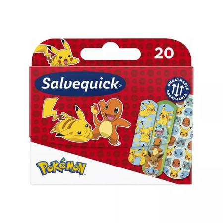 SALVEQUICK Plast. Pokemon 20 szt.