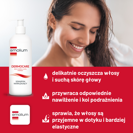 Emolium Dermocare szampon nawilżający 400 ml