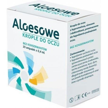 Aloesowe krople do oczu 20 ampułek x 0,4 ml
