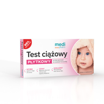 medi pharm Test ciążowy płytkowy 1szt.