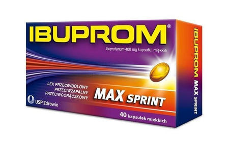 Ibuprom MAX Sprint 400 mg 40 kaps.