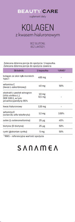 SANAMEA Beauty Care - Kolagen 60 kaps.