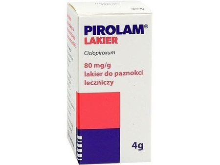 Pirolam lakier d/pazn. leczniczy 80mg/g 4g