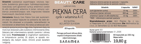 SANAMEA Beauty Care - Piękna Cera 60 kaps.
