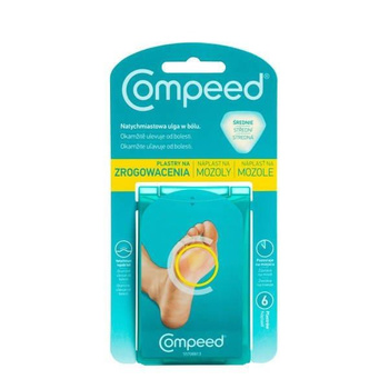 Compeed plastry na zrogowacenia, średnie 6 sztuk