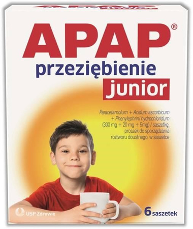 Apap Przeziębienie Junior 6 sasz.