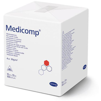 Medicomp kompresy niejałowe 10cm x 10cm 100 sztuk