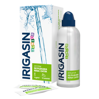 Irigasin Junior zestaw do płukania nosa i zatok 12,96 g (12 x 1,08 g)