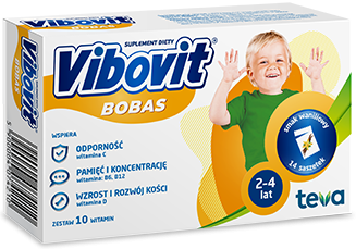 Vibovit Bobas proszek o smaku waniliowym 14 saszetek