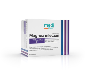 medi pharm Magnez Mleczan+Wit. B6 60 tabl.