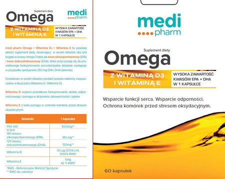 medi pharm Omega z wit. D3 i E