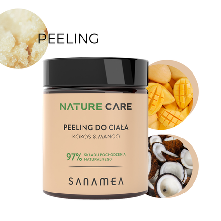 SANAMEA NATURE CARE Peeling do ciała - Kokos & Mango