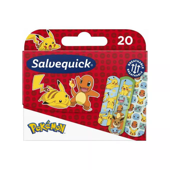 SALVEQUICK Plast. Pokemon 20 szt.