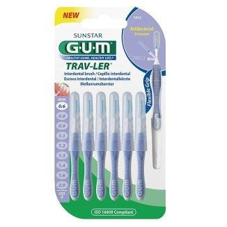 Sunstar GUM Trav-Ler szczoteczki międzyzębowe 0,6 mm 6 sztuk