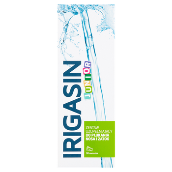 Irigasin Junior zestaw uzupełniający do płukania nosa i zatok 32,4 g (30 x 1,08 g)