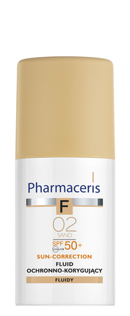 Pharmaceris F Sun-Correction fluid ochronno-korygujący SPF 50+ (sand 02) 30 ml