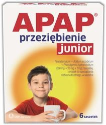 Apap Przeziębienie Junior 6 sasz.