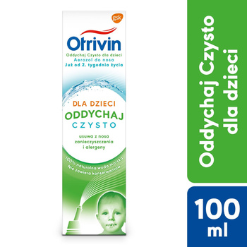 Otrivin Oddychaj Czysto izotoniczna woda morska dla dzieci do nosa 100 ml