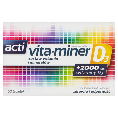 Acti vita-miner D3 60 tabletek