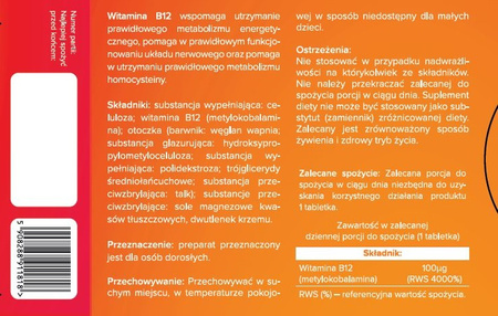 medi pharm Witamina B12 60 tabl.
